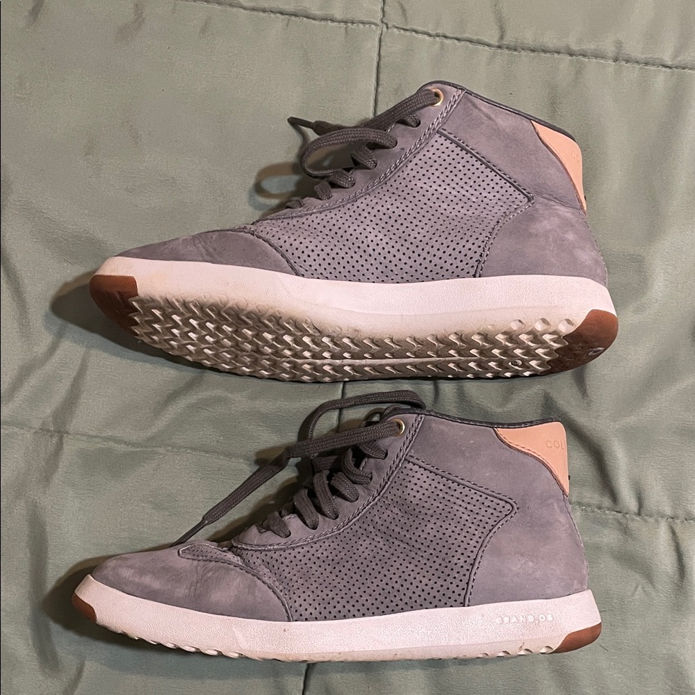 Cole Haan Gray High-Top Sneakers
